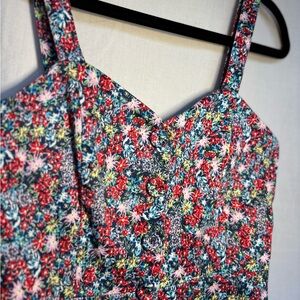 Gianni Bini Floral Mini Dress - Red, Blue, Pink